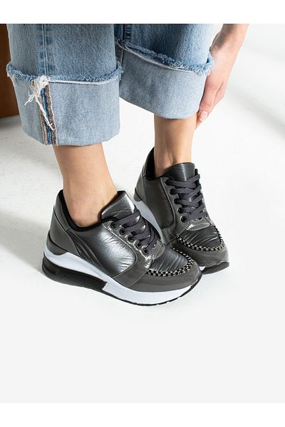 Alemdar Shoes Γυναικεία αθλητικά παπούτσια BİLSON Platinum Stone Detail