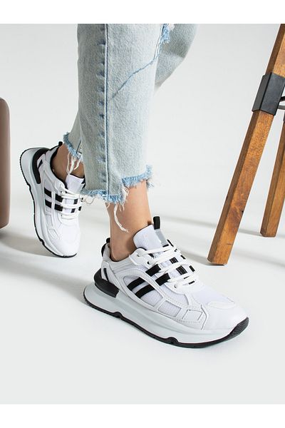 Alemdar Shoes JONY White-Black Women's Sneakers