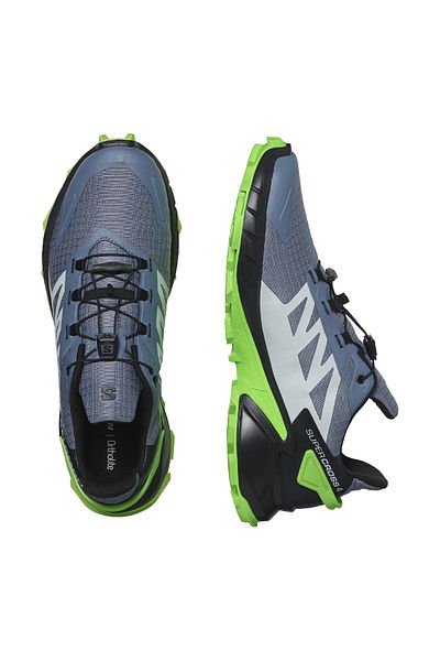 Salomon Pantofi de alergare pentru bărbați gri-verde - SUPERCROSS 4 L 47315800