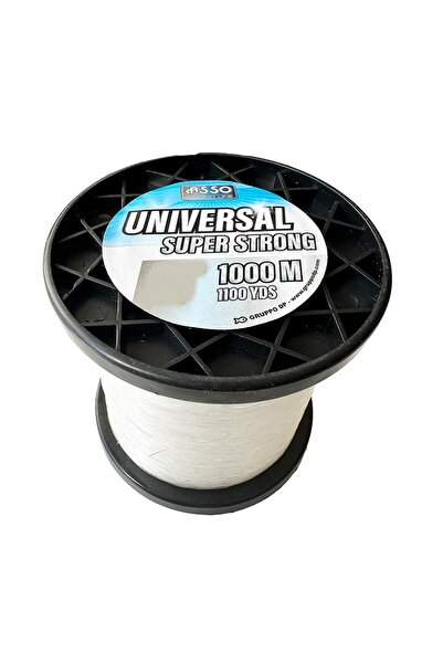 ASSO خط صيد أحادي الشكل عالمي بطول 1000 متر باللون الأبيض