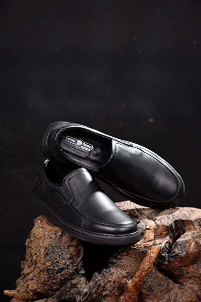 JAMES FRANCO Чоловічі літні чорні 100% натуральна шкіра ортопедичні не пропускають піт Comfort Рекомендовані лікарями повсякденні черевики