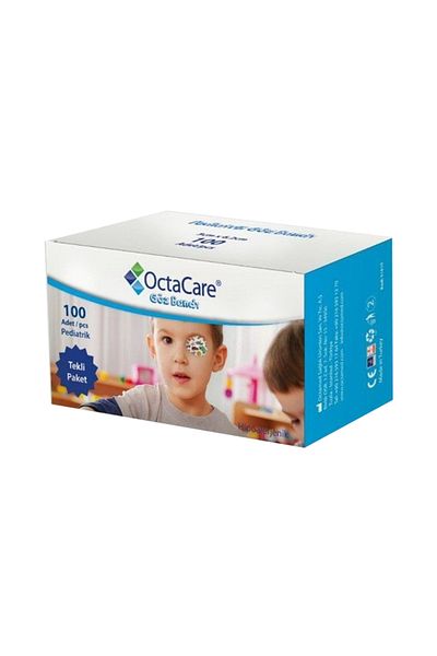 Octacare Hypoallergenic Sterile Pediatric Patterned Boy Eye Pad 5cm x 6,2cm - 100 Pieces