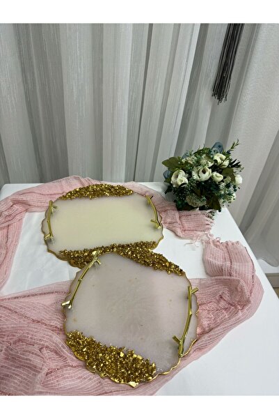 filiz kına Tavă de logodnă, tavă de mire, tavă de prezentare 2 bucăți model K...