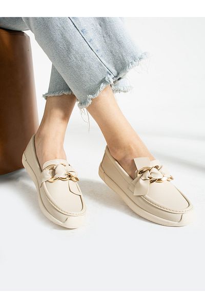 Alemdar Shoes GRANT Дамски мокасини с детайли от норка