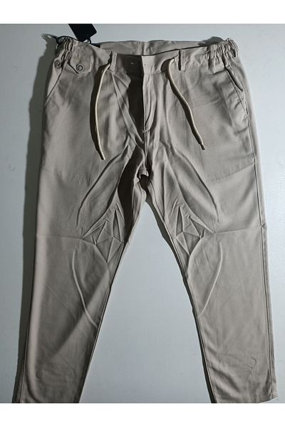 ATLIHAN jivensi jagger παντελόνι slimfit με ελαστική μέση με κορδόνια