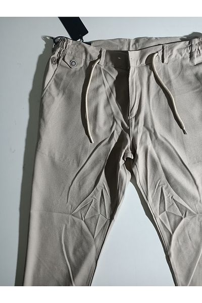 ATLIHAN jivensi jagger παντελόνι slimfit με ελαστική μέση με κορδόνια