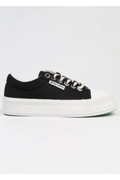 United Colors of Benetton Benetton 10097 Siyah Beyaz Kadın Sneaker Spor Ayakkabı