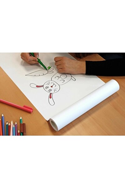 NotYaz Yapışkanlı Resim Kağıdı 29 Cm X 10 Mt/ Beyaz 29 Cm X 10 Mt Resim Kağıdı