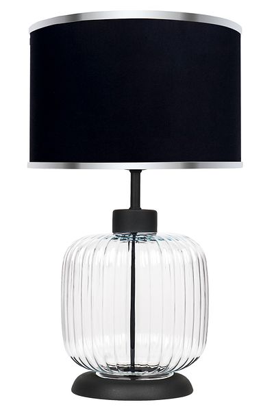 MINIMAL ETICARET VE BILGI TEKNOLOJILERI Intense Transparent Black Glass Lampshade