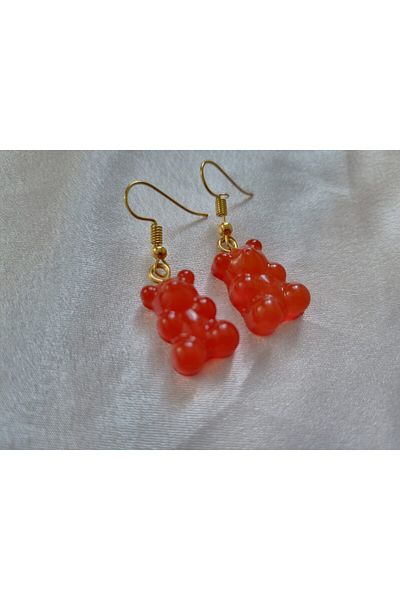 Es Kozmetik Teddy Bear Haribo Earrings with Jelly