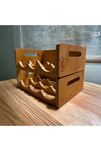 BOSOMİMARLIK Tezgah Üstü Fonksiyonel Ahşap Şişe Düzenleyici Mutfak Organizer ...