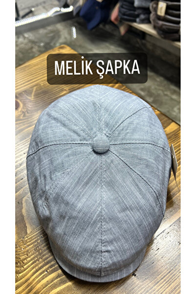 Melik şapka YAZLIK KETEN İNGİLİZ KASKET ERKEK ŞAPKA
