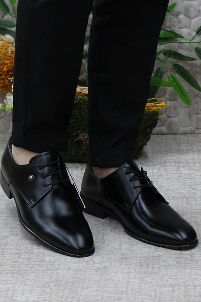Pierre Cardin 7030-1 Pantofi de mire cu deschidere neagră Pantofi de costum Pantofi clasici pentru bărbați