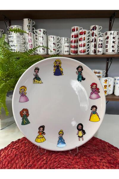 TEBAK COLLECTION ديزني برينسيسز منقوشة 5 قطع طقم عشاء للأطفال مجموعة تغذية