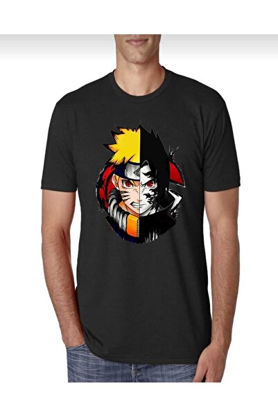 PERISENSE للجنسين النساء الرجال أنيمي ناروتو رسم مطبوعة تي شيرت كبير الحجم