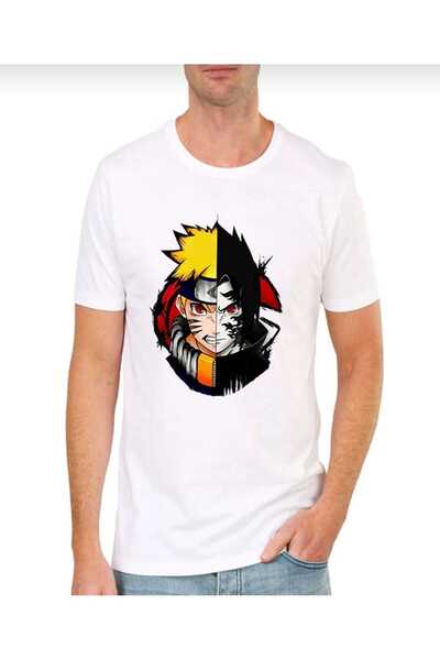 PERISENSE للجنسين النساء الرجال أنيمي ناروتو رسم مطبوعة تي شيرت كبير الحجم