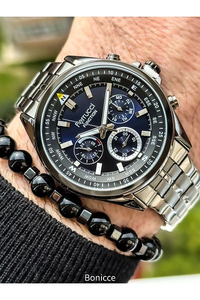 Ferrucci Function Smoked Men's Wrist Watch Bracelet Gift