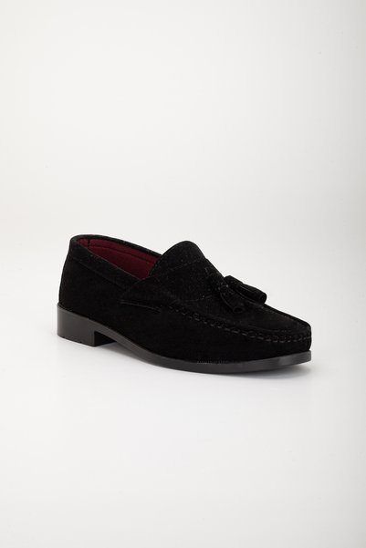 Waresta Black Daily Classic Corcik Men's Shoes Daily Black Patent Leather Unisex Men's Women's Casual Shoes Wr91