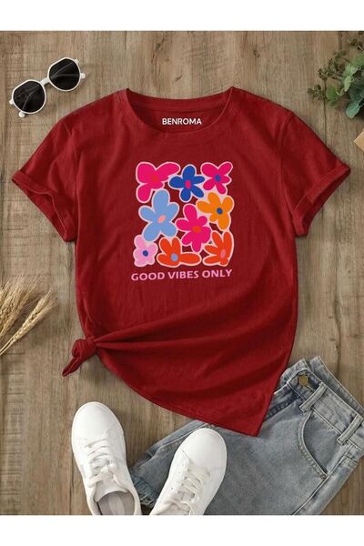 BENROMA Flower Printed Kids T-Shirt
