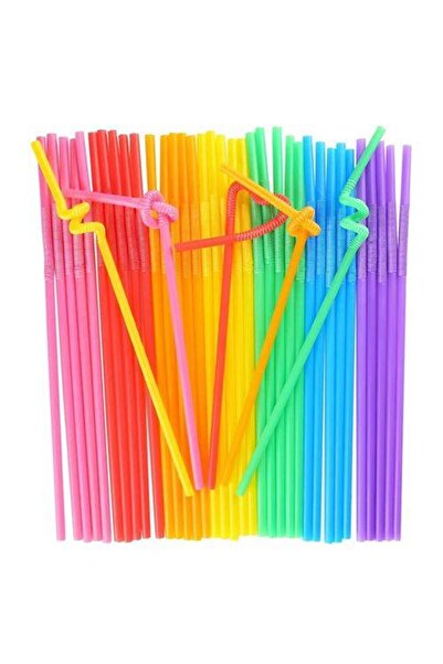 GİZPAK Artistik Renkli Pipet 50 Adet