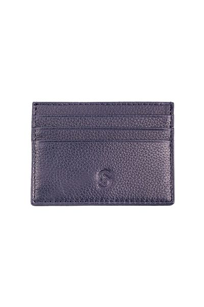 Hatemoğlu Δερμάτινο πορτοφόλι Navy Blue Floater
