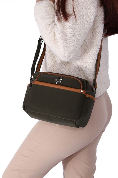 Nas Bag byHAKAN nas geantă-1029 GEANT BROSDOP PENTRU FEMEI SATINAT BUZY GREEN