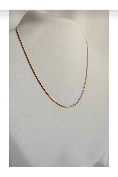 sedefaccessory THIN MODEL ITALIAN CRUSH CHAIN GOLD COLOR UNISEX