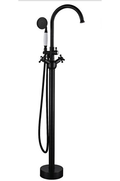 LPD Black Bathroom Shower Tub Faucet (100% Brass)