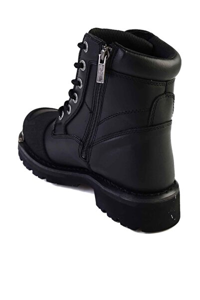Harley Davidson Black Hakiki Deri Kadın Bot & Bootie M0777037103