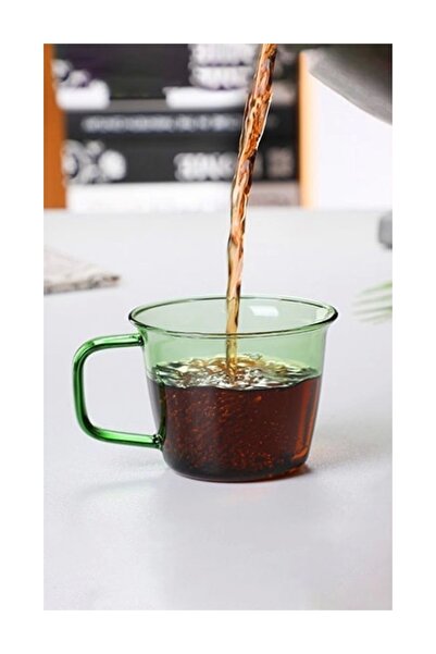 The Mia Renkli Cam Kupa Yeşil 230 ml