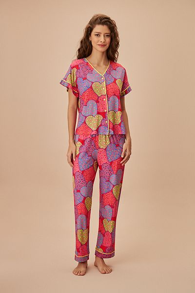SUWEN Crush Masculine Pajama Set