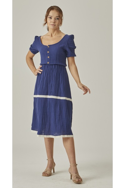 MUTİR МУСЛІНОВЕ КАВУНОВЕ ПЛАТТЯ З ФІСТУКОМ