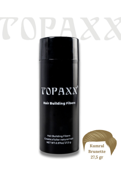 Topaxx Kumral Saç Kapatıcı Dolgunlaştırıcı Fiber Topik Tozu 27,5gr
