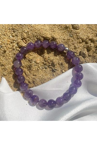 Elifsu Jewelry Amethyst Stone Natural Stone Bracelet