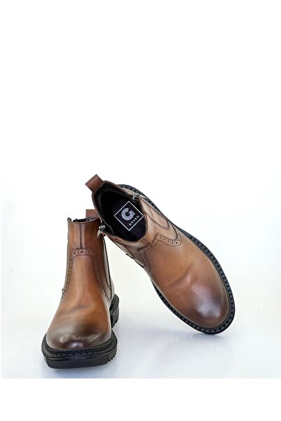 grado Valódi bőr férfi csizma, barna 5920