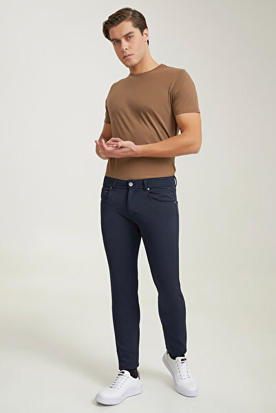 Tween Super Slim Fit Lacivert Chino Pantolon