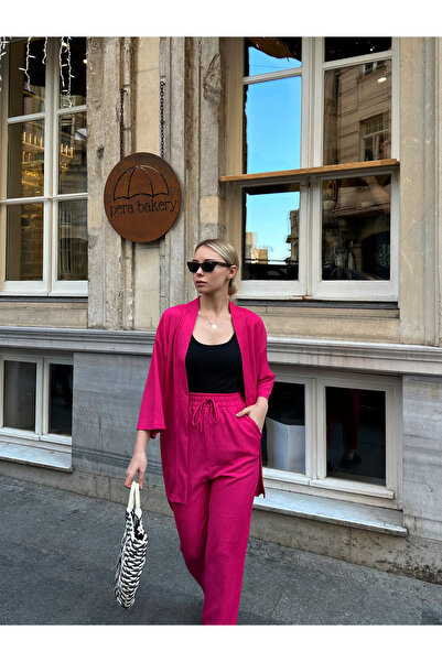 AFROGİYİM Női laza szabású kimonó felső és alsó szett