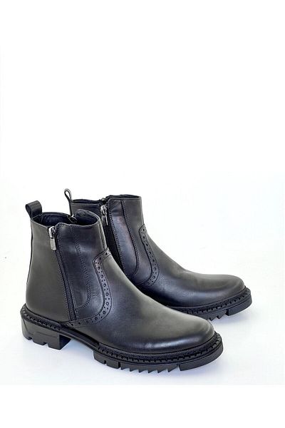 grado Genuine Leather Men's Daily Boots Black 5920