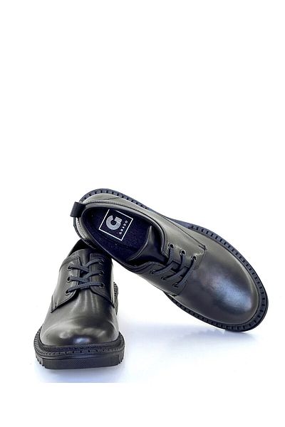 grado Men's Black Genuine Leather Shoes - 4818