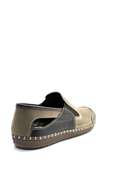 grado Genuine Leather Men's Summer Shoes Sand Color 1135-13