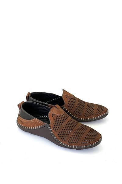 grado Genuine Leather Men's Summer Perforated Comfort Tan Color 01-30