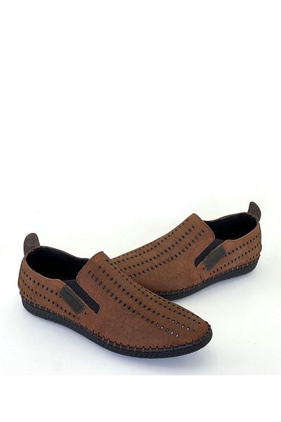 grado Genuine Leather Men's Summer Perforated Comfort Tan Color 10-3