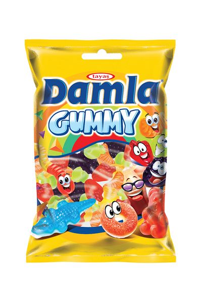 TAYAŞ 1 kg Damla Gummy Fruit Garden - Sour Gel Candy
