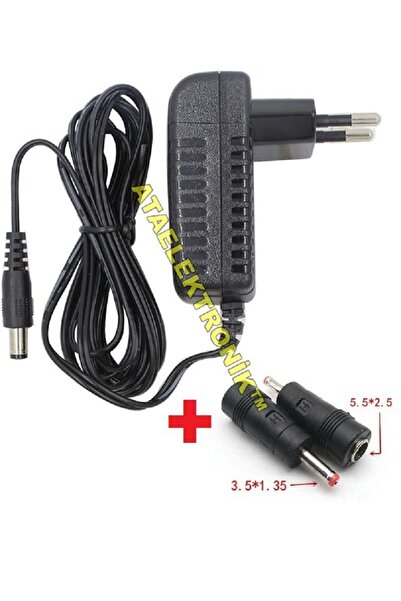 ATA ELEKTRONİK 24 volt 1 amper  ADAPTÖR ŞARJ CİHAZI 24V 1A + EXTRA JAKLI (3.5...