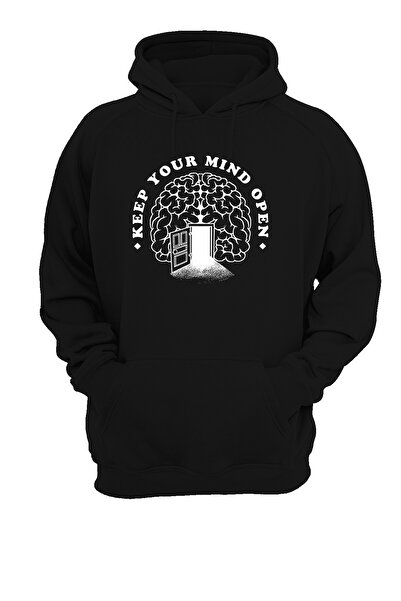 remonz Keep Your Mind Open Printed, 3 νήματα. Ανυψωμένο, Fleece Εσωτερικά, Χοντρό, (600 γρ.) Φούτερ