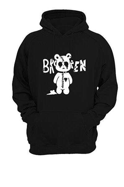 remonz Σπασμένο τυπωμένο, 3 κλωστές. Ανυψωμένο, Fleece Εσωτερικά, Χοντρό, (600 γρ.) Φούτερ