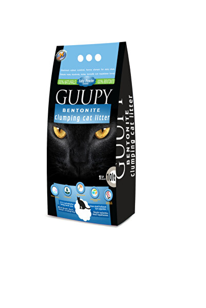 GUUPY 10lt Bebek Pudrası Kokulu Kedi Kumu