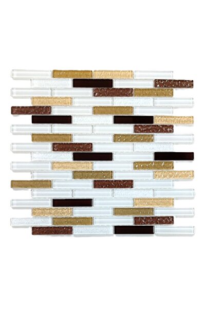 MozaiKristaL Mutfak Tezgah Arası 15x73x4 Mm 30x30 Cm Fileli Kristal Mozaik. (...