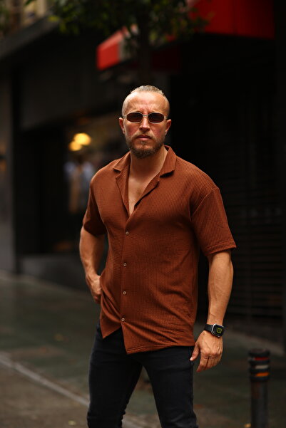 Thebulut Ανδρικό πουκάμισο oversize με σχέδιο