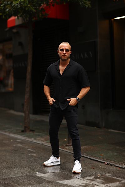 Thebulut Ανδρικό πουκάμισο oversize με σχέδιο